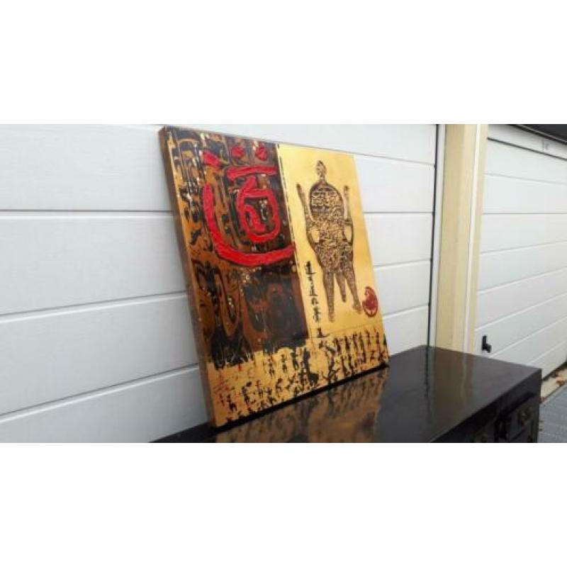 Modern Chinees Schilderij 90x90