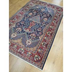 Vintage handgeknoopt perzisch tapijt Kashan 225x142