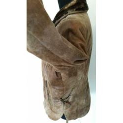 Jas11 - Warme bruine CREENSTONE winterjas maat 40 (1)