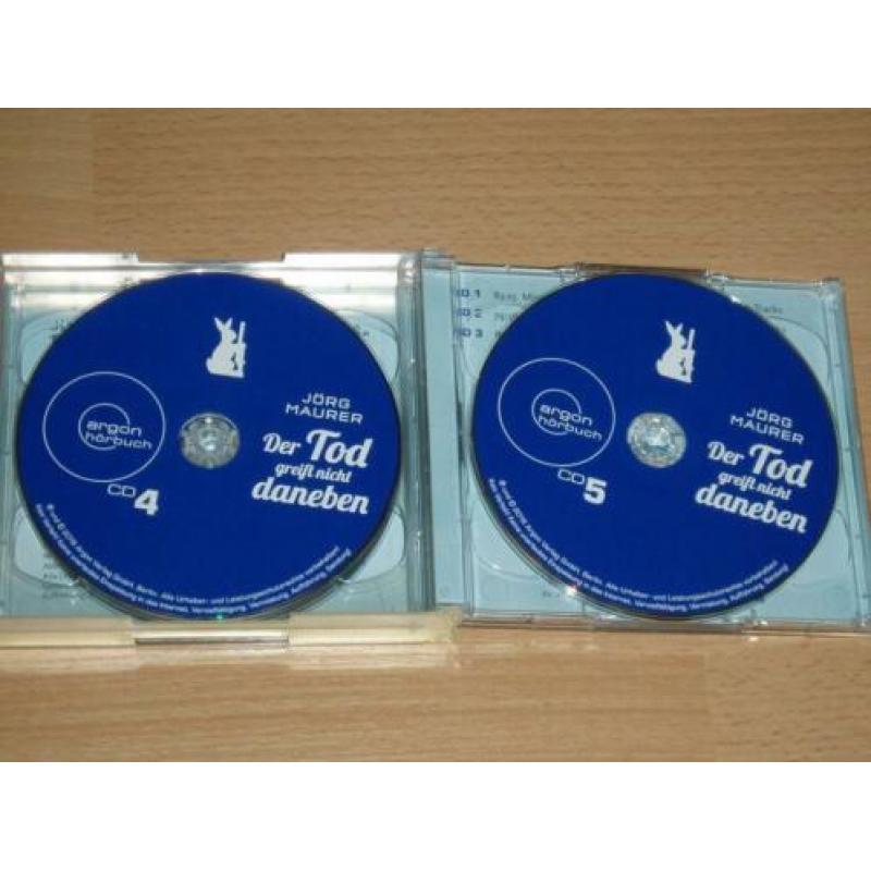 6 cd luisterboek Jorg Maurer - Der tod greift nicht daneben
