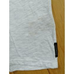 SCOTCH & SODA t- shirt grijs mêlee maat 2 maat M - zgan -