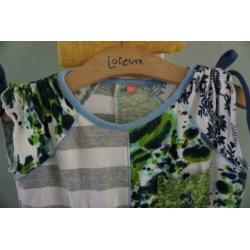 ZGAN Jilly Jurk Jurkje, Blauw, Groen, Wit, Mt. 116