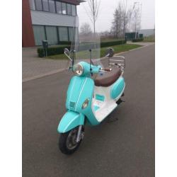 ??unieke Vespa look snorscooter met GARANTIE !!!??