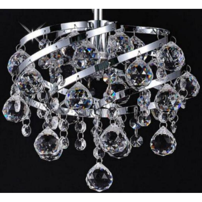 Ø24 cm Kristallen Hanglamp Armatuur Kroonluchter 25W