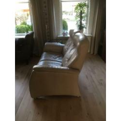 2 persoons leren relax bank
