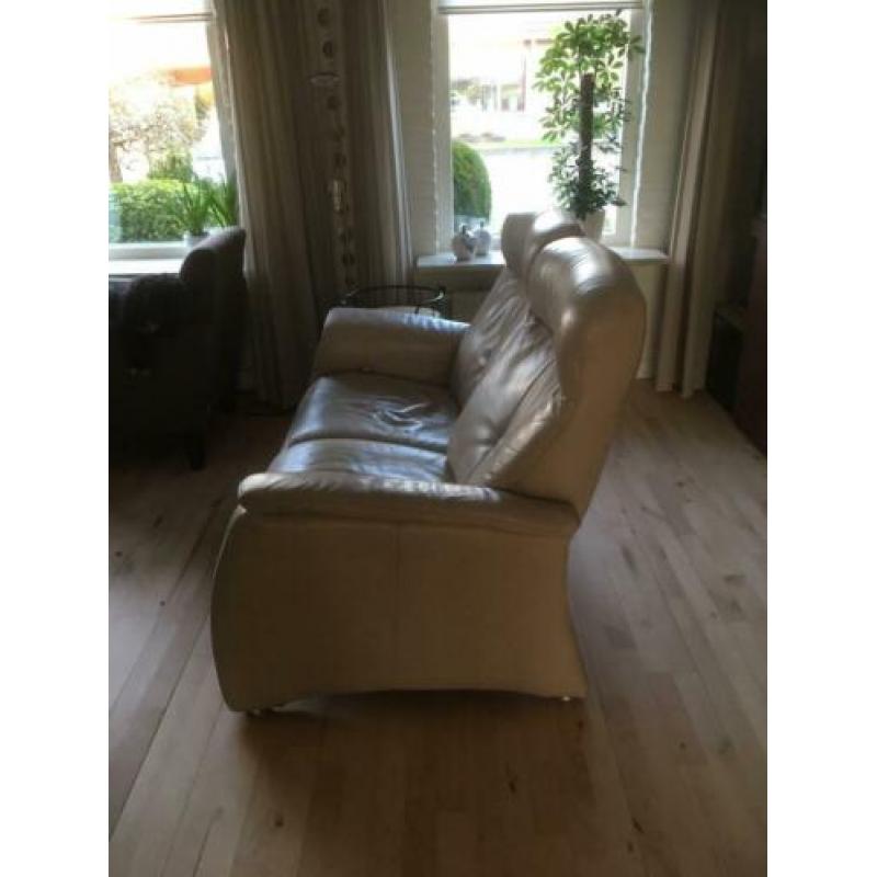 2 persoons leren relax bank