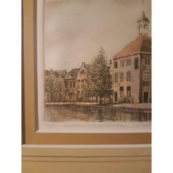 Kleurenets ets A. Wieringa Schiedam Zakkendragershuisje nr52