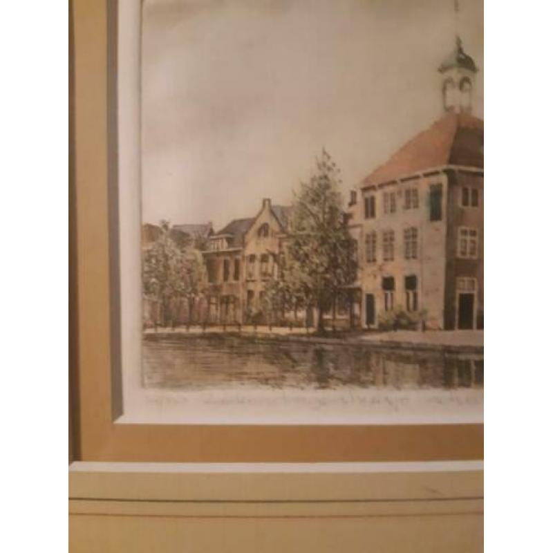 Kleurenets ets A. Wieringa Schiedam Zakkendragershuisje nr52