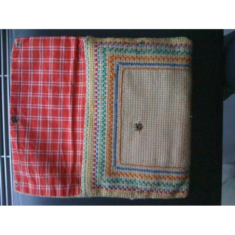 antiek lagere-school handwerk: tasje, broddellapje etc/.1950