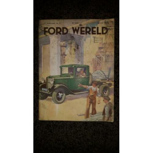 Authentiek blad Ford Wereld 1933