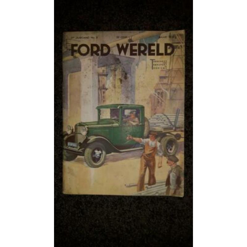 Authentiek blad Ford Wereld 1933