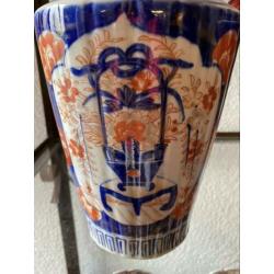 Set oude imari vazen uit japan zeer mooi gaaf