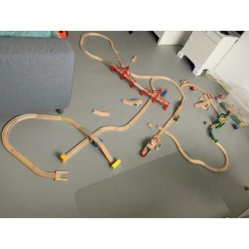 Houten treinbaan eichhorn en brio onderdelen accessoires