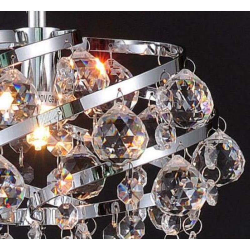 Ø24 cm Kristallen Hanglamp Armatuur Kroonluchter 25W