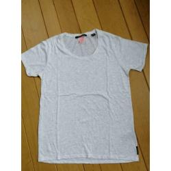 SCOTCH & SODA t- shirt grijs mêlee maat 2 maat M - zgan -
