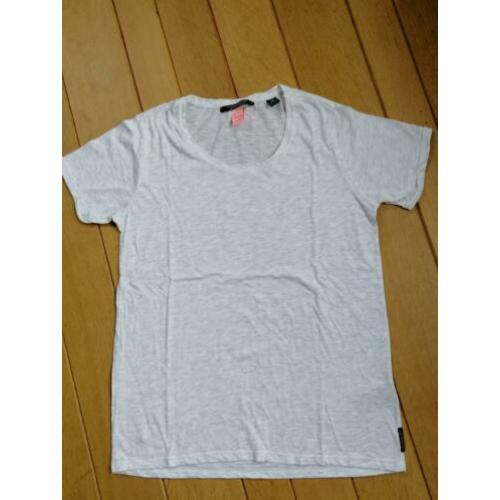 SCOTCH & SODA t- shirt grijs mêlee maat 2 maat M - zgan -