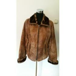 Jas11 - Warme bruine CREENSTONE winterjas maat 40 (1)