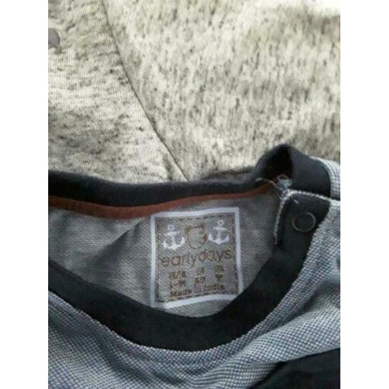 Mix match setje van Early days, Noppies en Hema, mt. 62