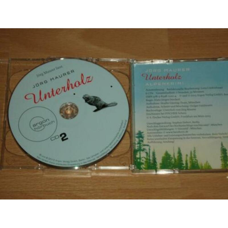 6 cd luisterboek Jorg Maurer - Unterholz , Alpen krimi