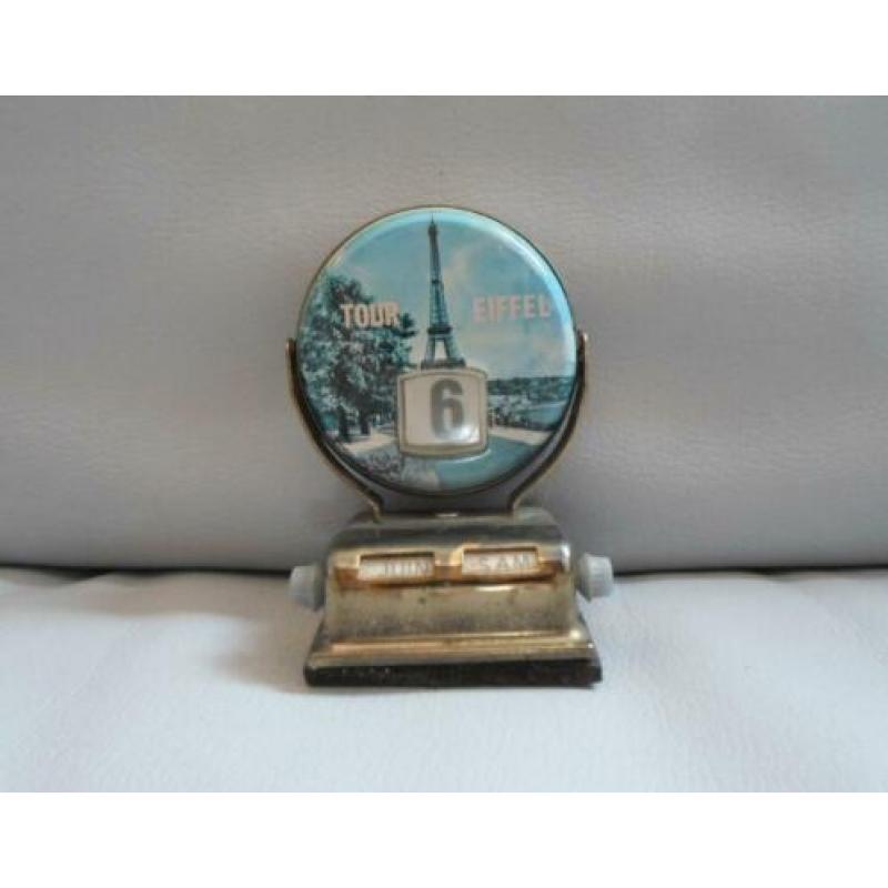 Vintage Desk Office Perpetual Metal Flip Calendar