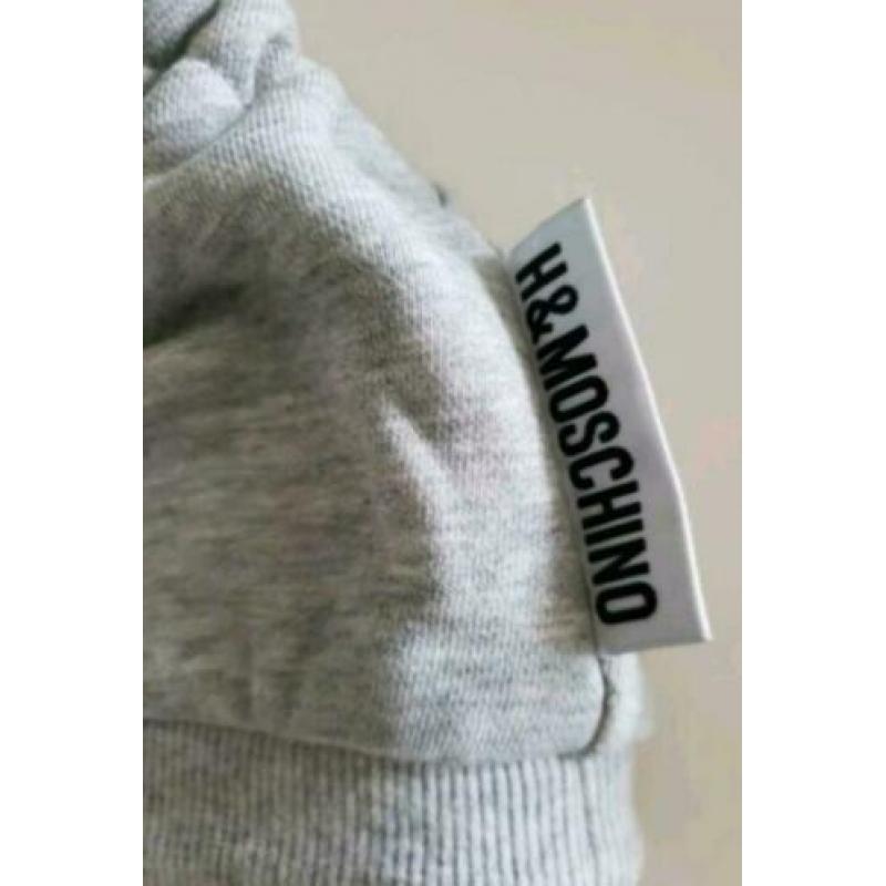 MOSCHINO cropped haltertop grijs 40.