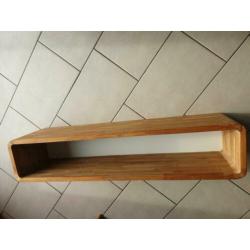 Houten wandmeubel 130bx25hx30d van woonwinkel kabinet