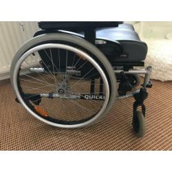 Rolstoel Quickie zeer comfortabel
