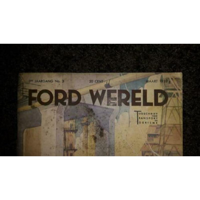 Authentiek blad Ford Wereld 1933