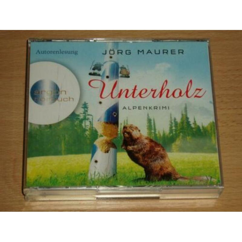6 cd luisterboek Jorg Maurer - Unterholz , Alpen krimi