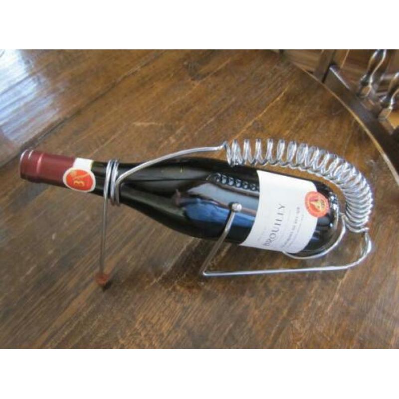 Design Stainless flessenhouder spiraal -