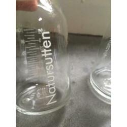Glazen drinkflessen baby Natursutten