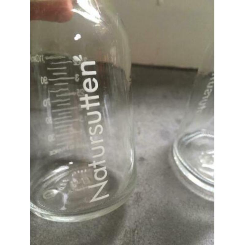 Glazen drinkflessen baby Natursutten