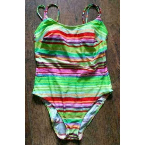 LIDEA regenboog badpak met voorgevormde B cup mt 44