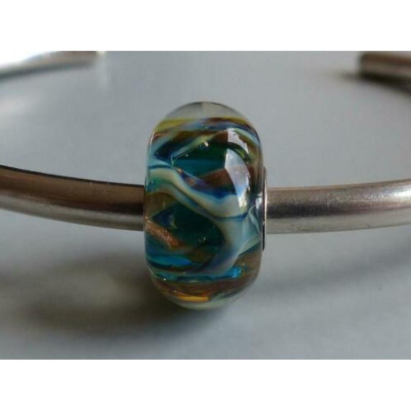 Leuk gekleurde bead, past ook op TROLLBEADS