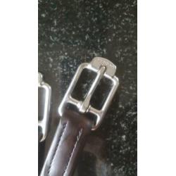 Stubben beugelriemen de luxe maat S 135 cm en M 145 cm bruin