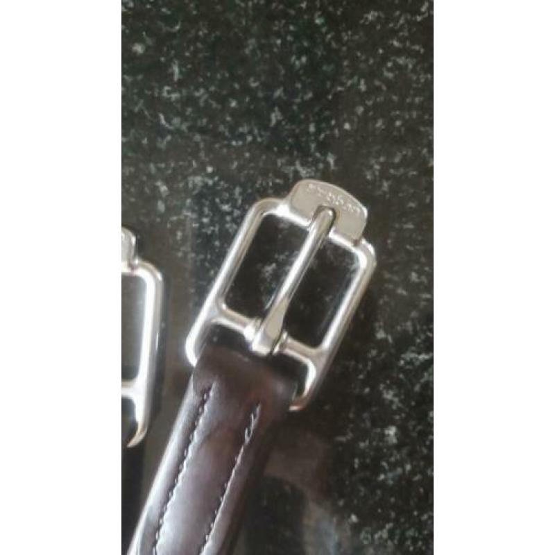 Stubben beugelriemen de luxe maat S 135 cm en M 145 cm bruin