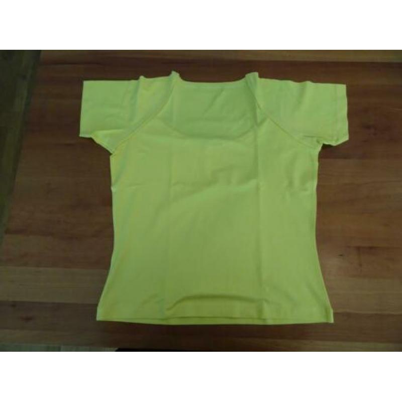 TURNOVER Knal geel shirt met lage hals