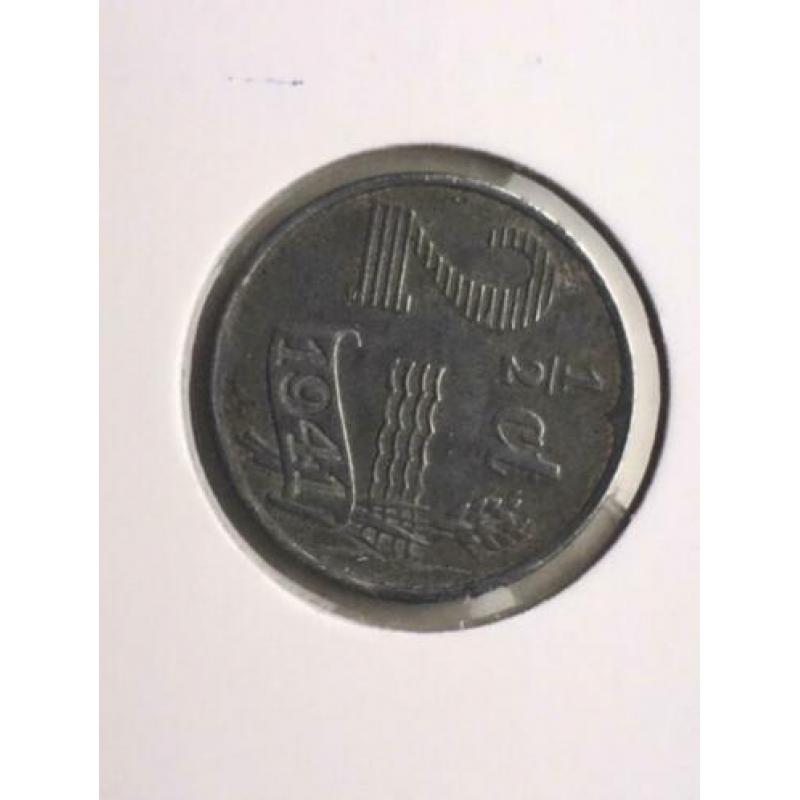 2 1/2 cent halve stuiver 6 stuks Wilhelkmina Zeer Fraai