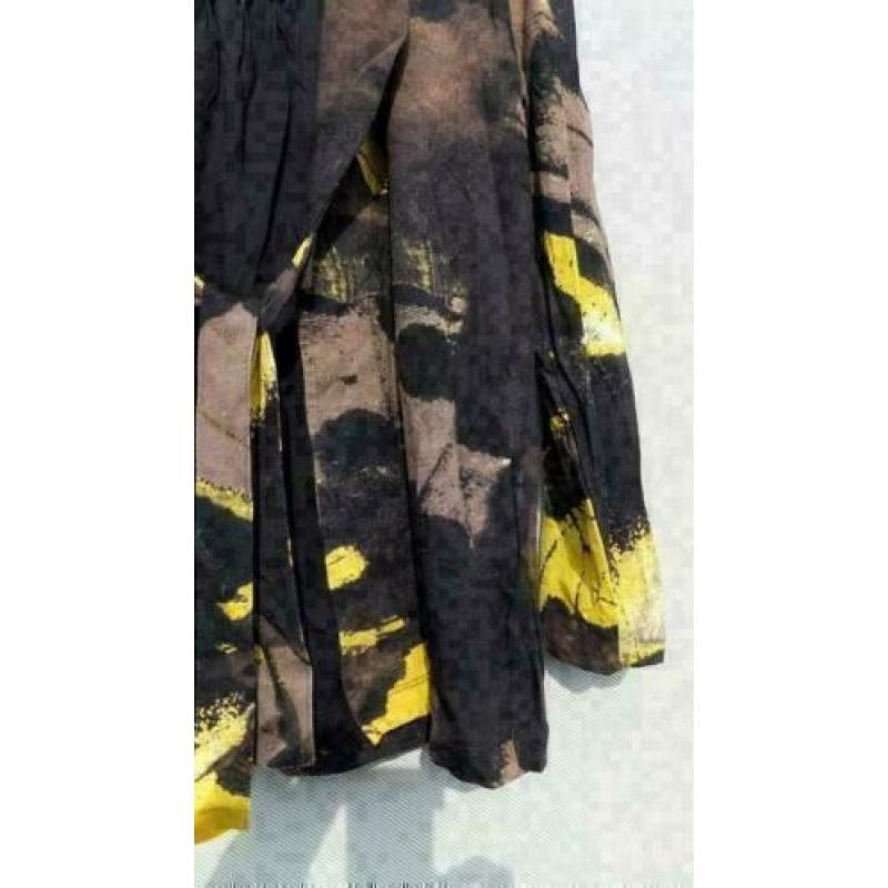 ROBERTO SARTO zwart/geel tuniek vest/top ineen mt M