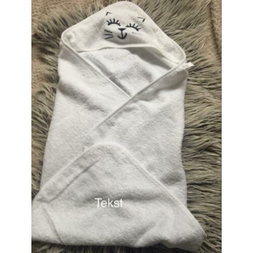 Baby badcape met naam