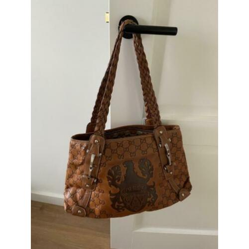 Gucci damestas - bruin leer