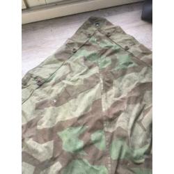 Originele Duitse Wehrmacht zeltbahn poncho tentzeil splitter