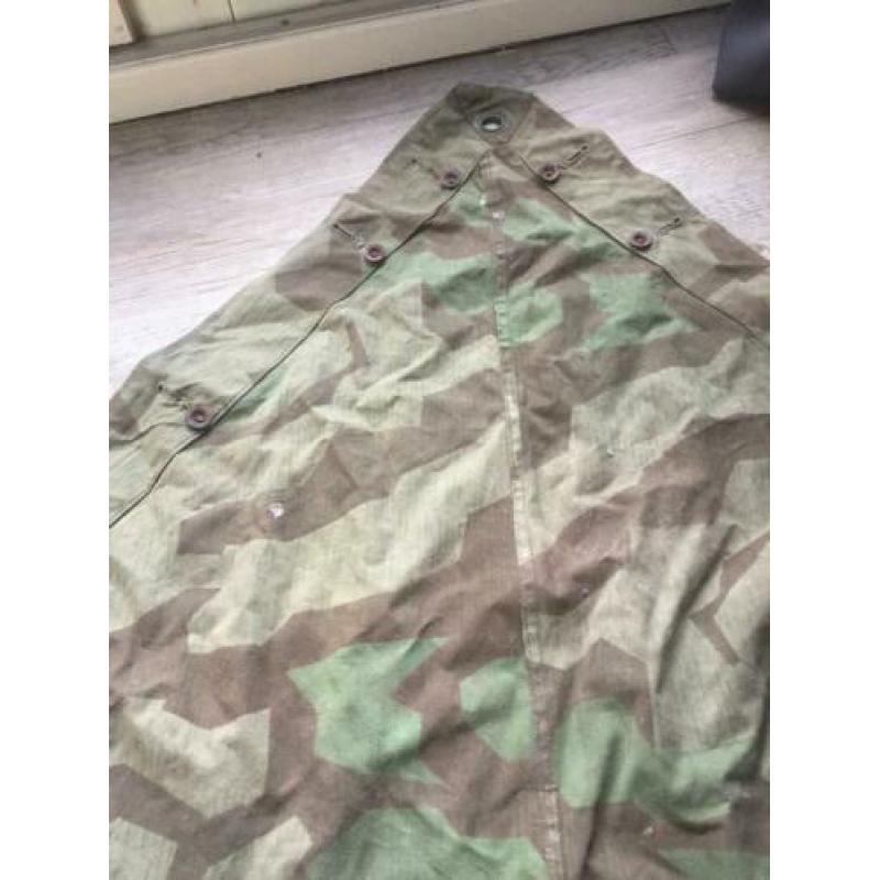 Originele Duitse Wehrmacht zeltbahn poncho tentzeil splitter