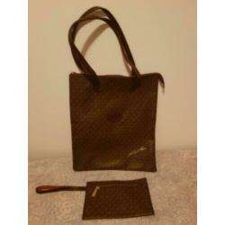 NIEUW MK tas bruin met goudkleur + klein tasje/portemonnee