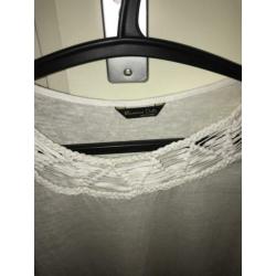 Massimo Dutti - Witte linnen mouwloze top maat S