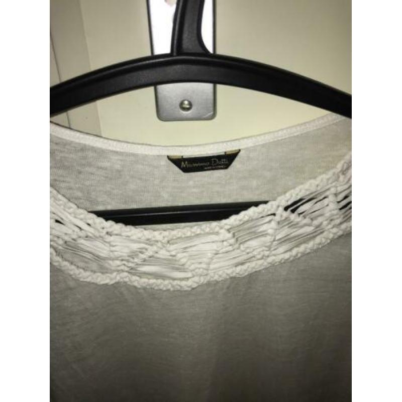 Massimo Dutti - Witte linnen mouwloze top maat S