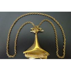DESIGN LAPPONIA bronzen hanger met ketting, Bjorn Weckstrom,