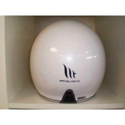 Motor brommer helm wit mt le mans helm wit xs s m l xl xxl