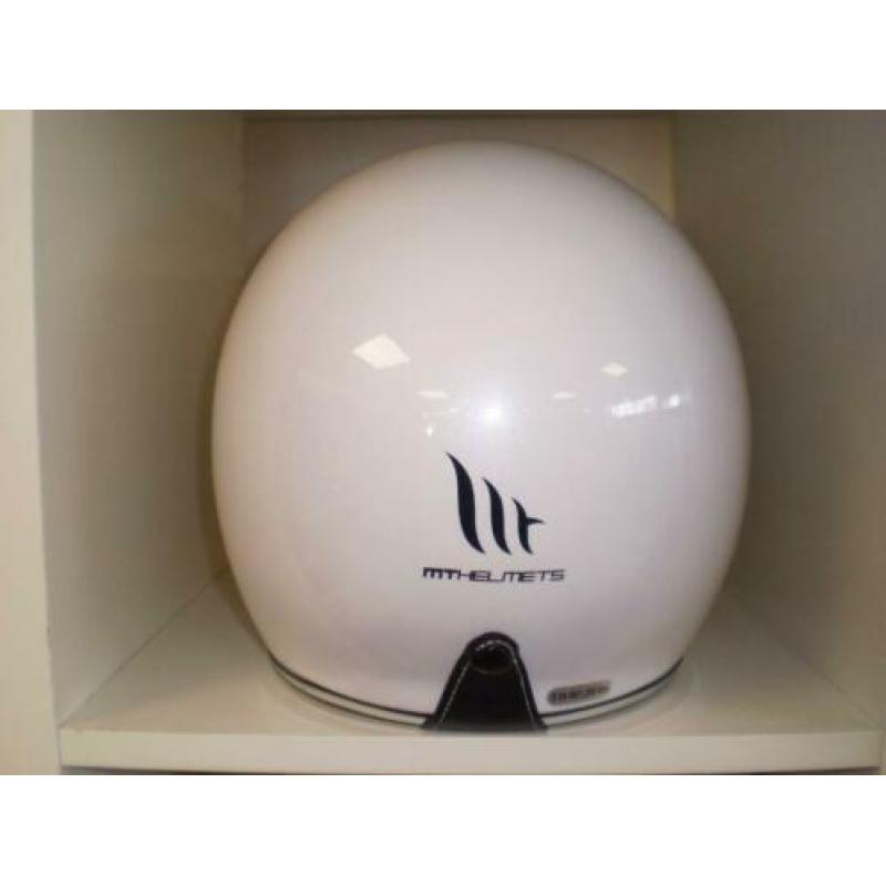 Motor brommer helm wit mt le mans helm wit xs s m l xl xxl