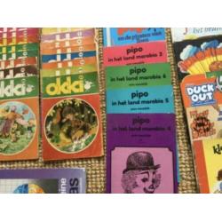 Vintage retro Stripboeken kinderboeken Pipo okki Suske tarza